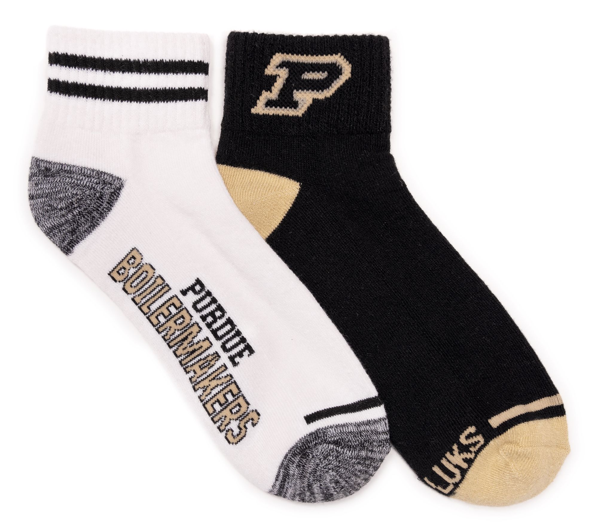 GameDay by MUK LUKS Game Time! Unisex Set of 2 Mini Crew Socks
