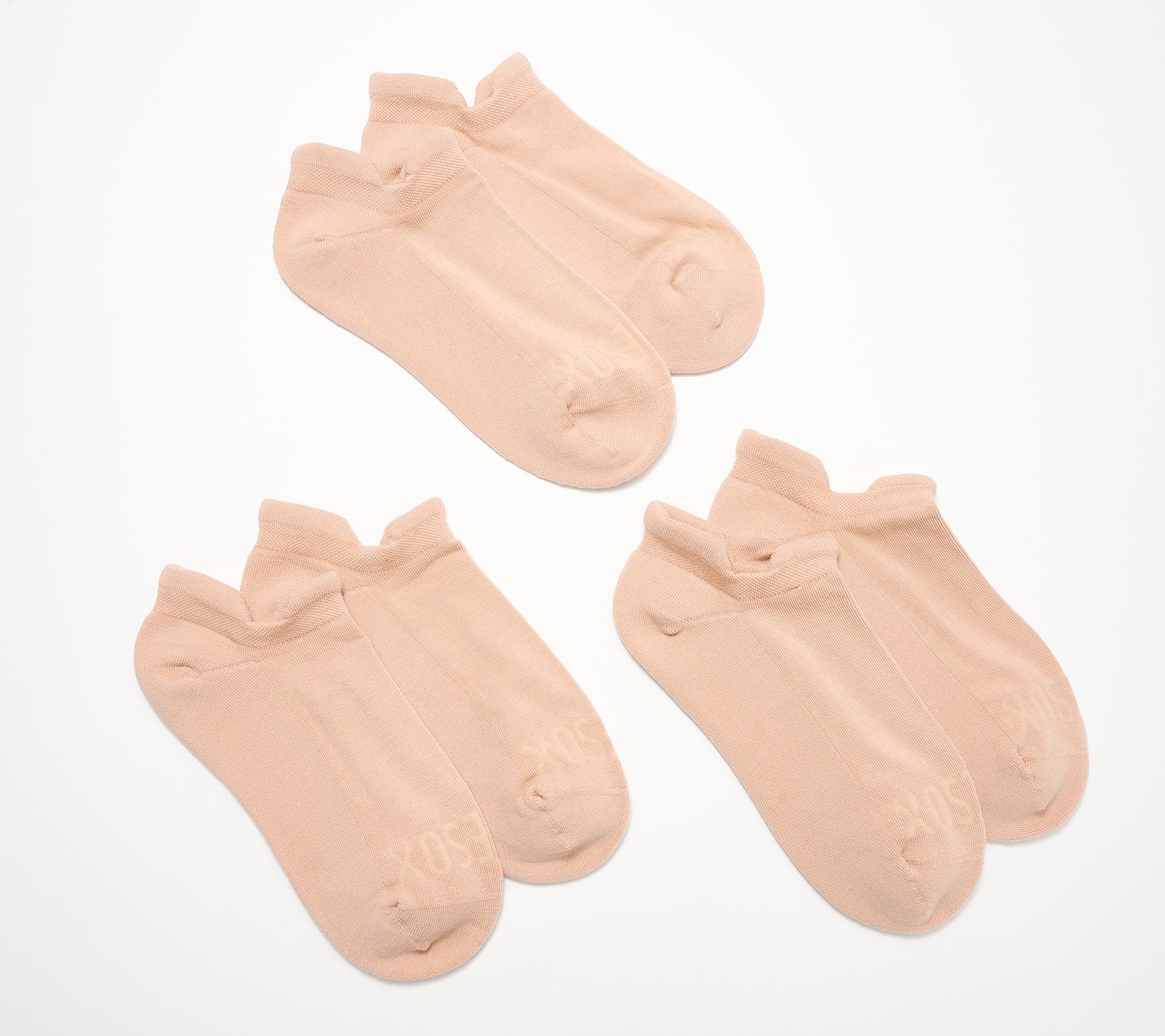 "As Is" Nudesox Set of 3 Runner Tab Socks