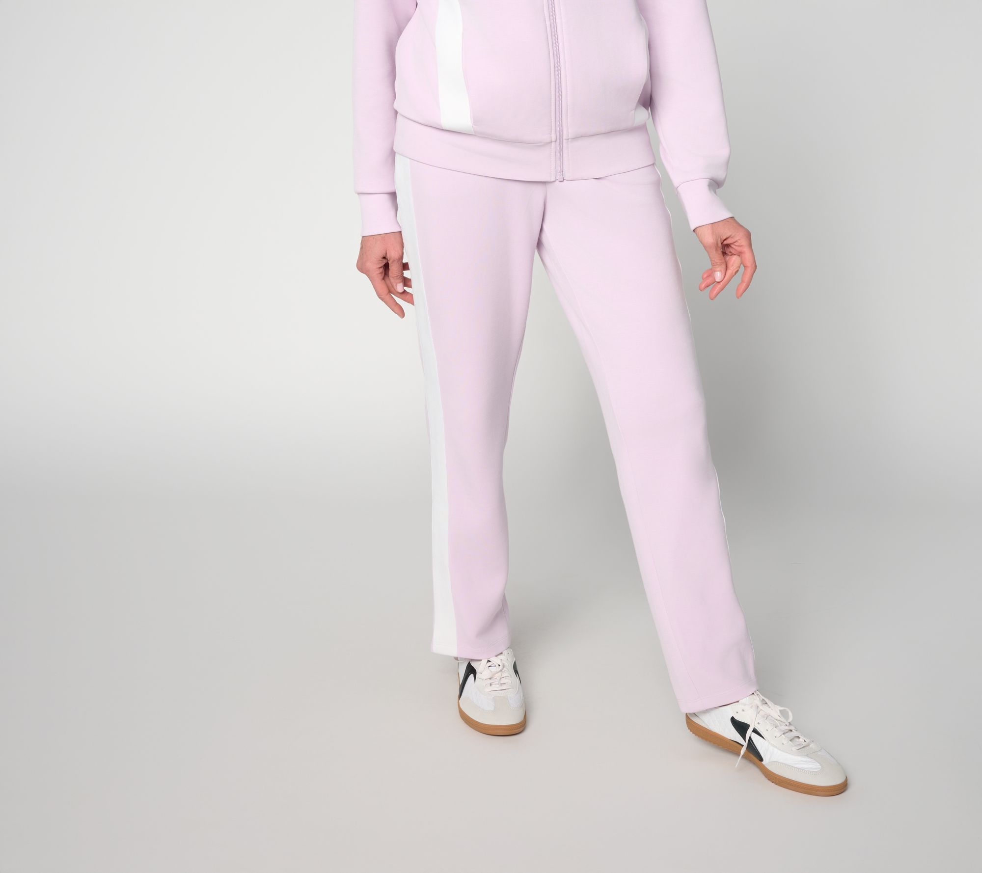 Belle by Kim Gravel Petite ScubaLuxe Sport Stripe Pant