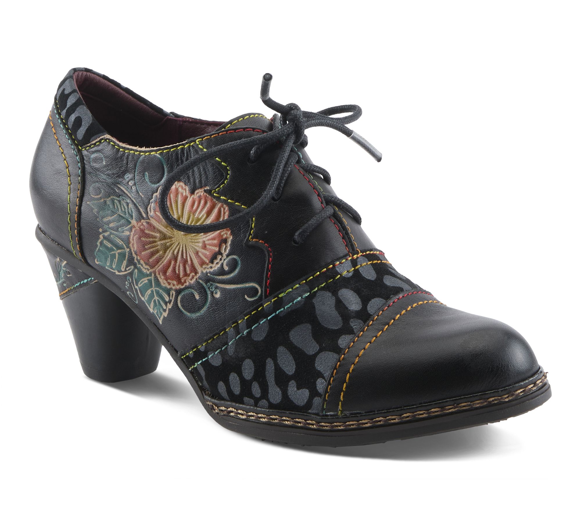 L'Artiste by Spring Step Lace-up Leather Shoes- Hunteera