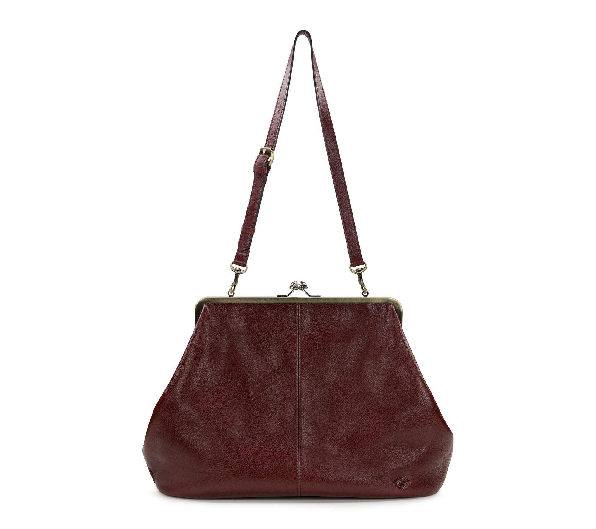 Patricia Nash Serafina Frame Crossbody - Rugged Natural Grain