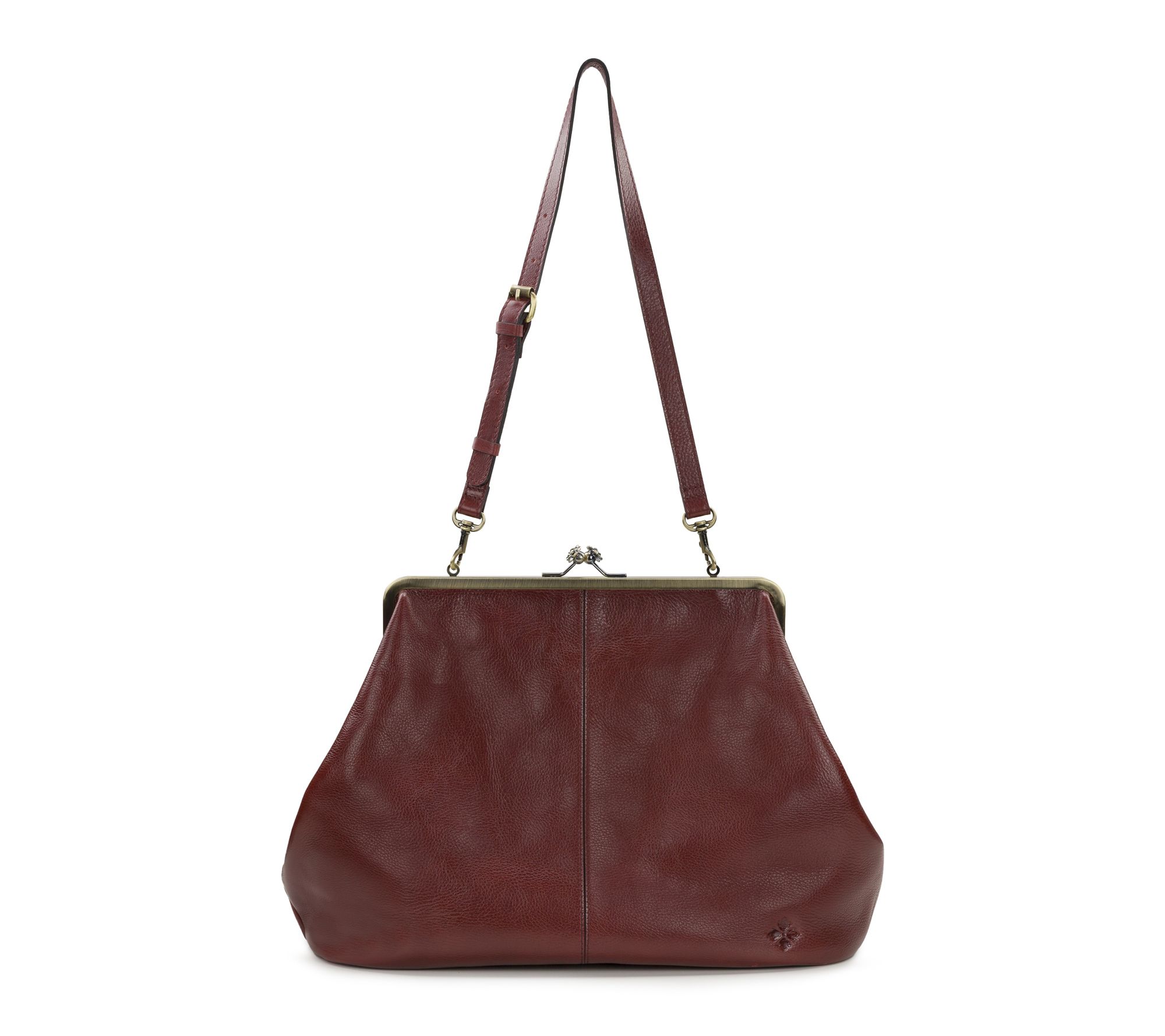 Patricia Nash Serafina Frame Crossbody - RuggedNatural Grain