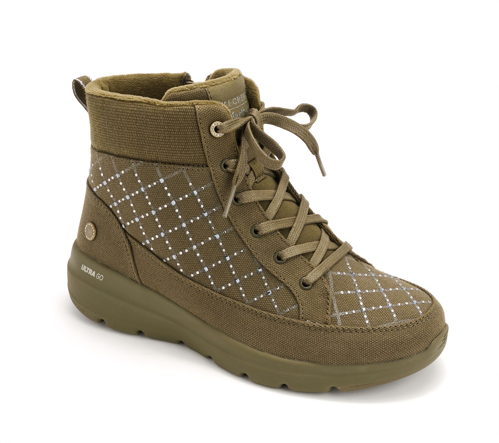 "As Is" Martha Stewart x Skechers On the GO Lace Up Hiker Boots