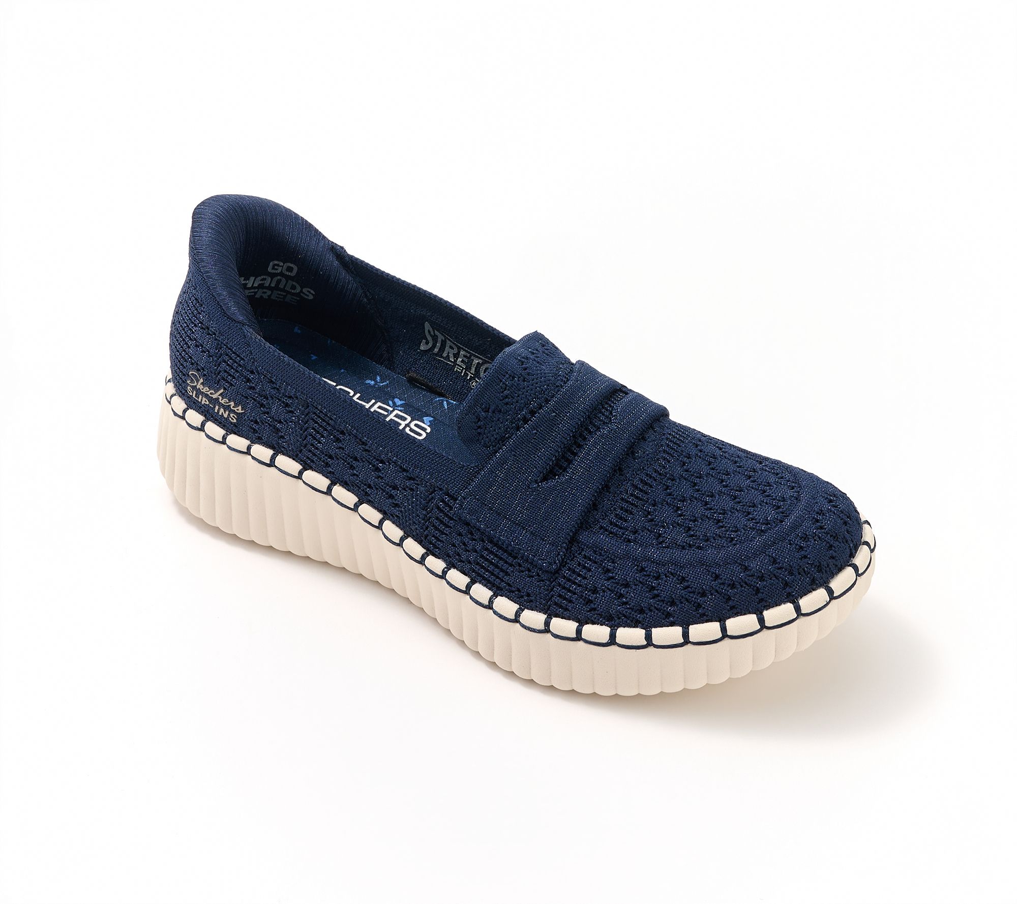 Skechers Slip-ins Wilshire Blvd Crochet Knit Penny Loafers