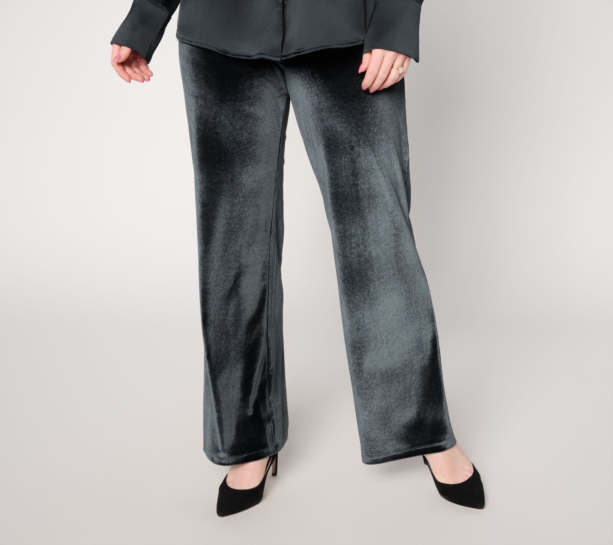 "As Is" BEAUTIFUL by Lawrence Zarian Petite Velvet Pant