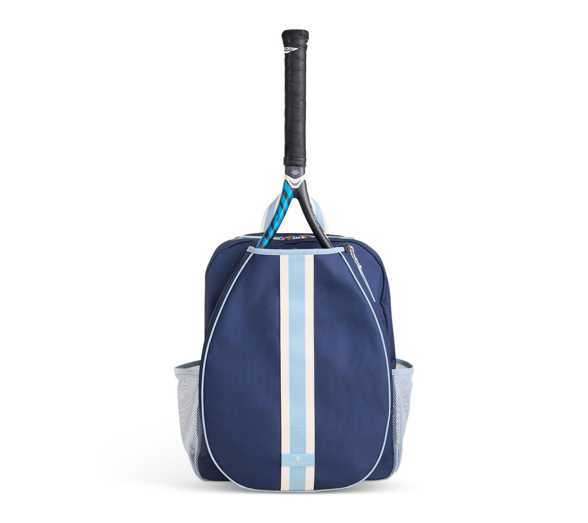 Spartina 449 Tennis Backpack Armada Navy Blue Stripe