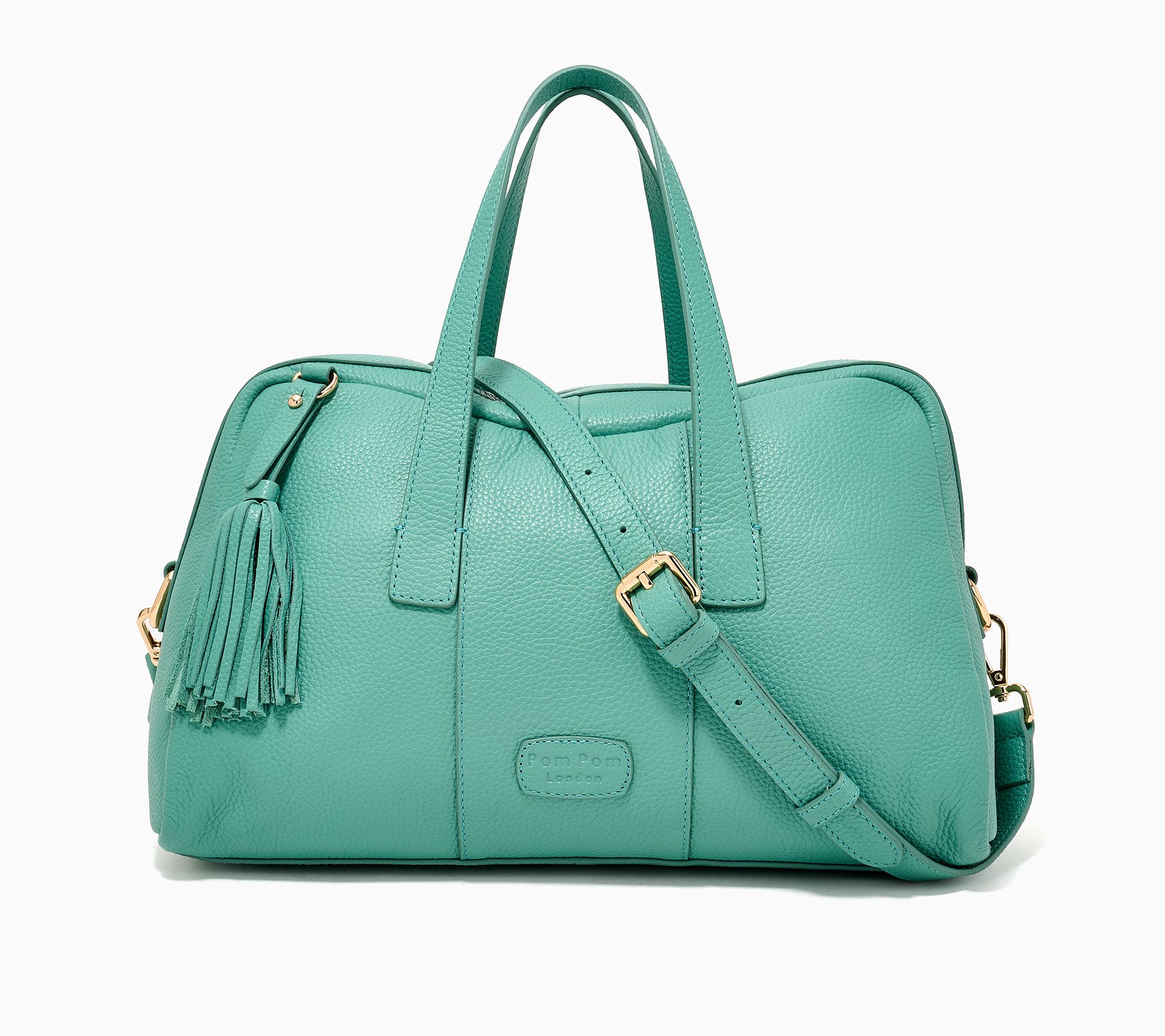 Pom Pom London Leather Bowler Plus Satchel
