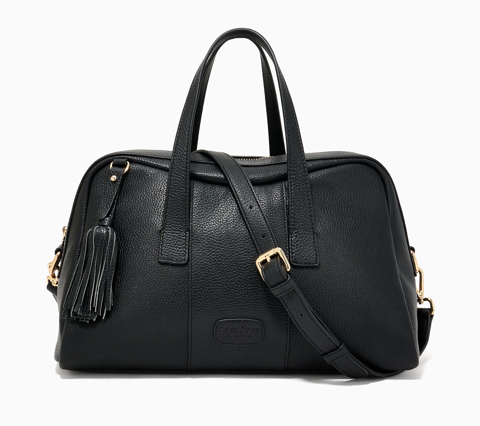 Pom Pom London Leather Bowler Plus Satchel