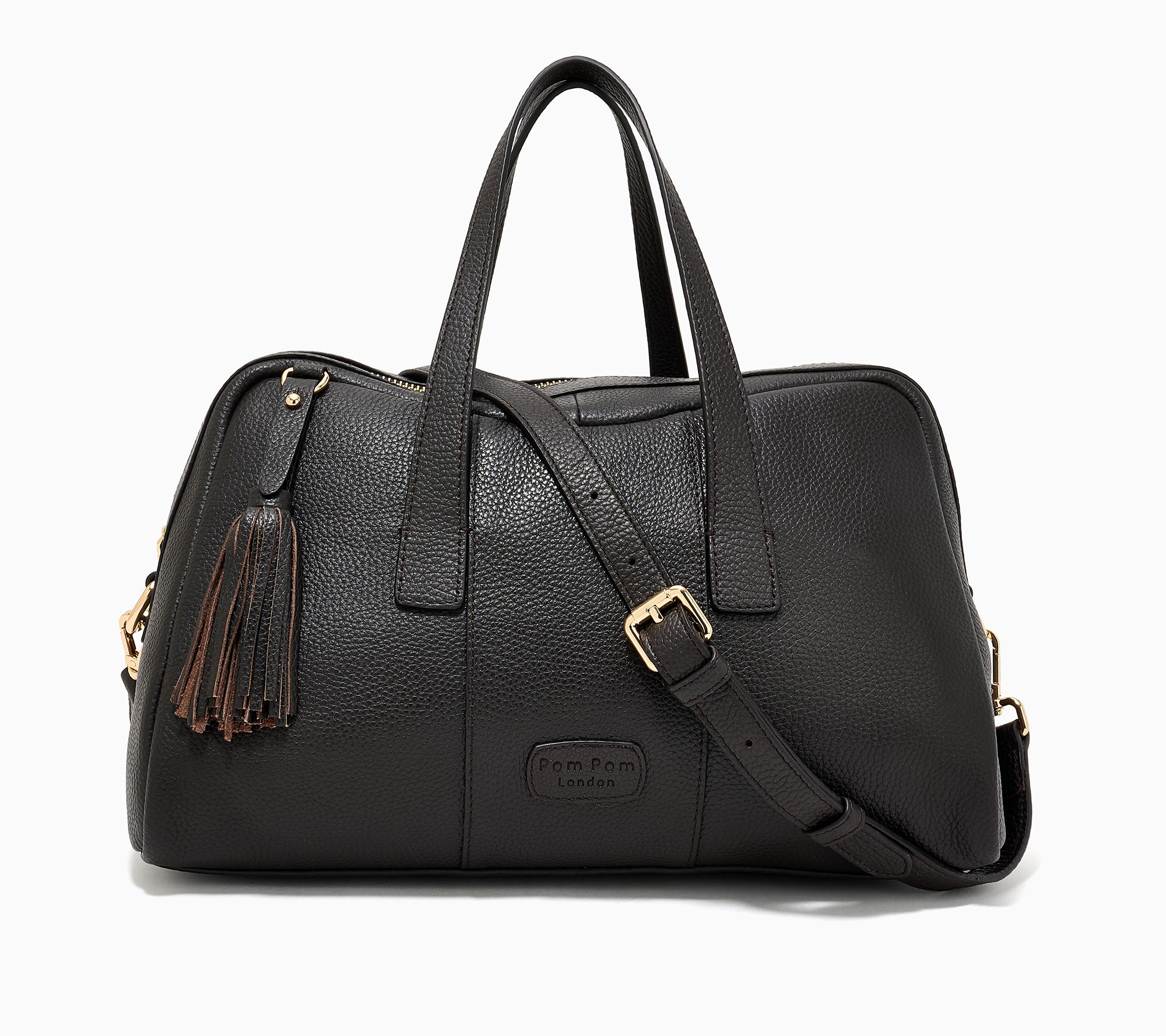Pom Pom London Leather Bowler Plus Satchel