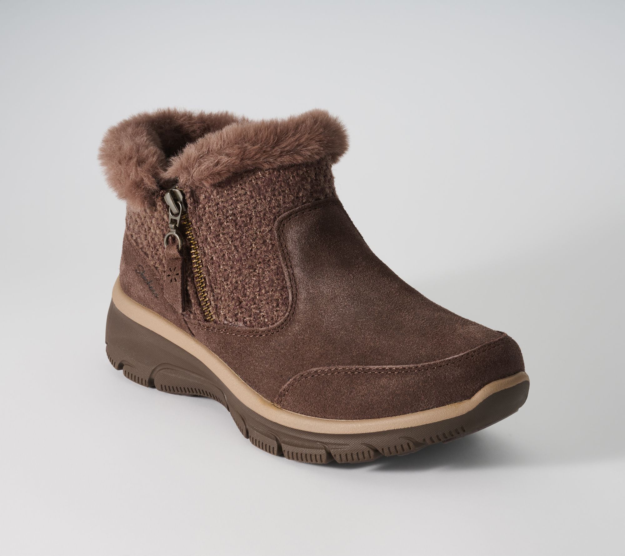  Skechers Easy Going Sparkle Knit Water-Repellent Boots