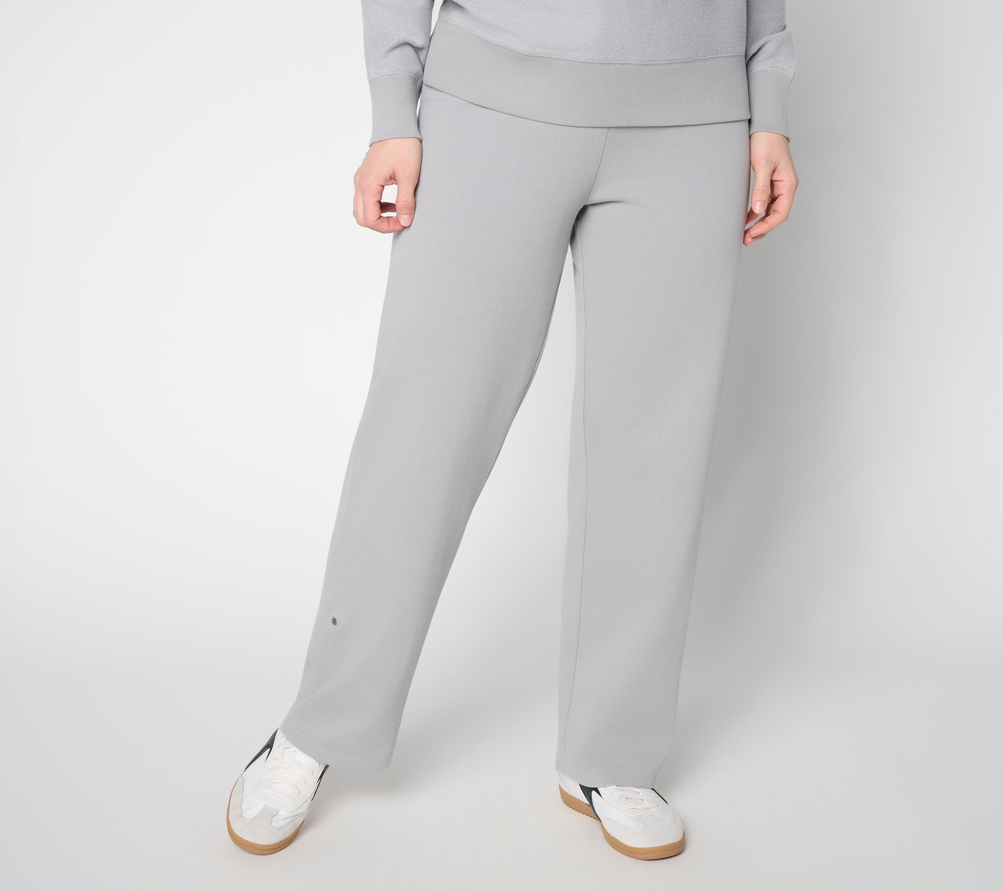 "As Is" Studio Park Petite Convertible Terry Pants
