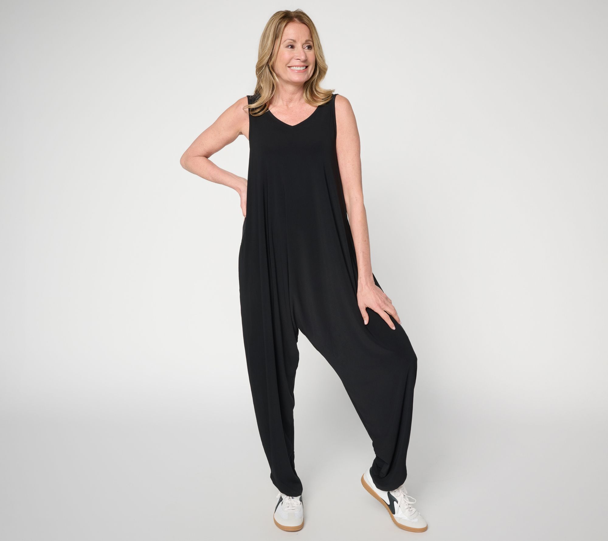 "As Is" Women with Control Regular Como Jersey Jumpsuit Jumpsuit