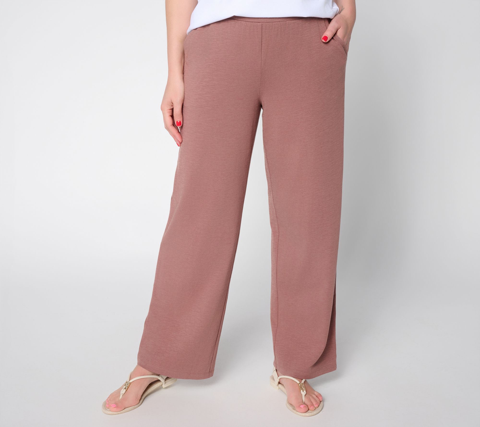 "As Is" Belle by Kim Gravel Regular Slub Club Relaxed Pant