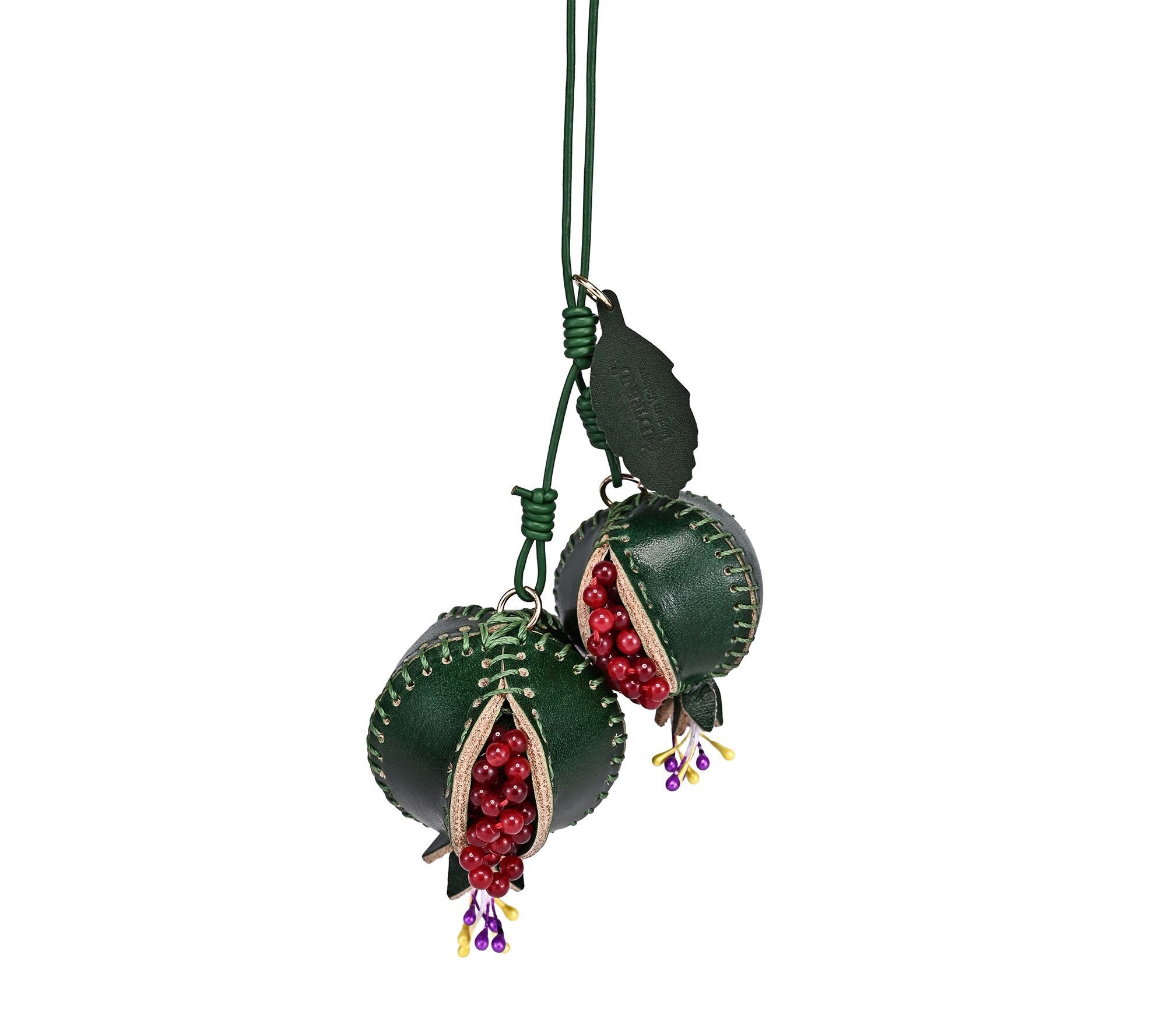 Old Trend Pom Mini Handcrafted Leather Botanical Fruit
