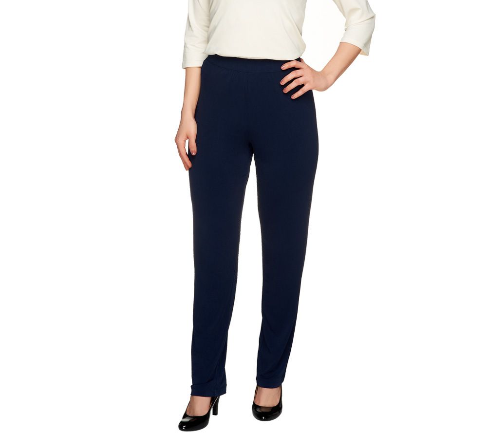 "As Is" Susan Graver Essentials Liquid Knit Pants, Regular