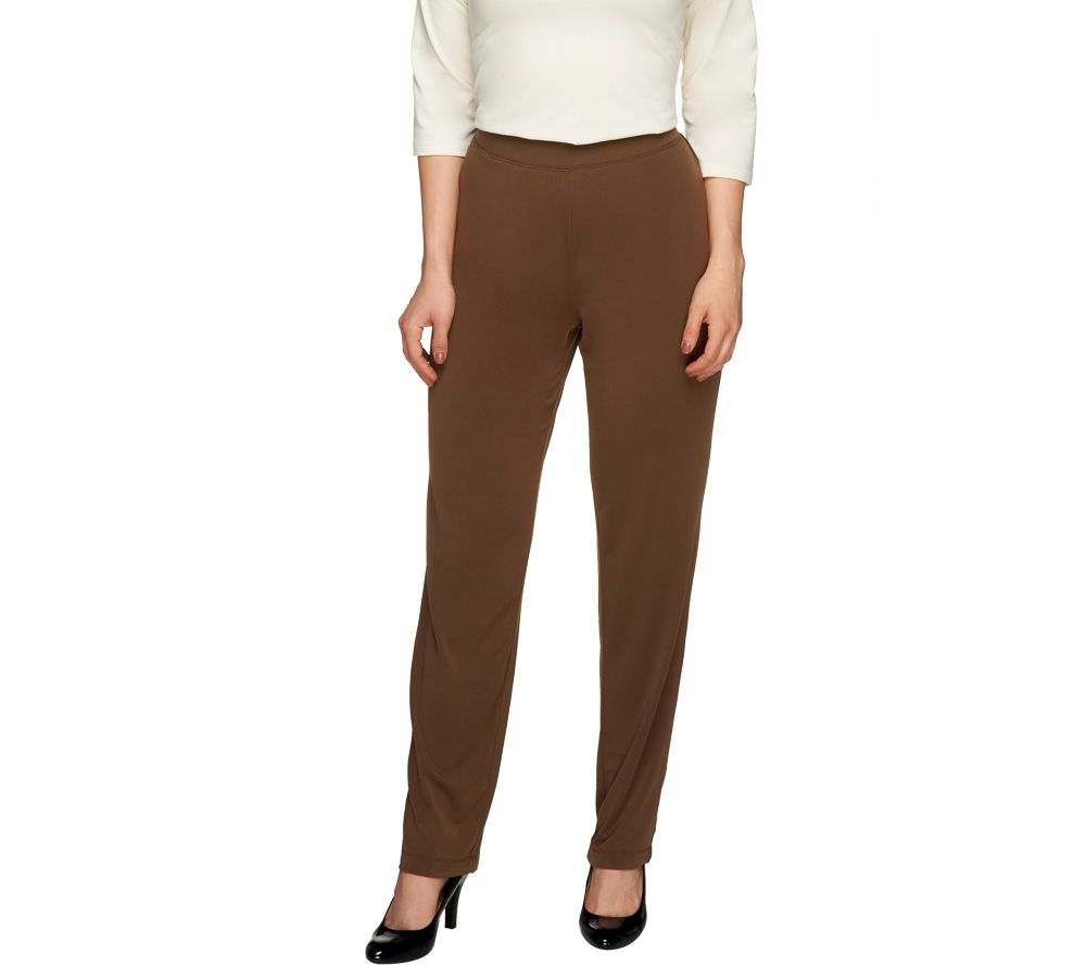 "As Is" Susan Graver Essentials Liquid Knit Pants, Regular