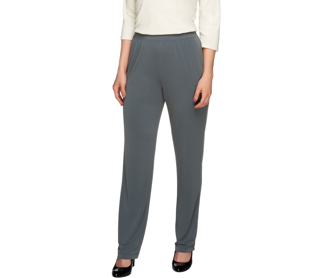 "As Is" Susan Graver Essentials Liquid Knit Pants, Regular
