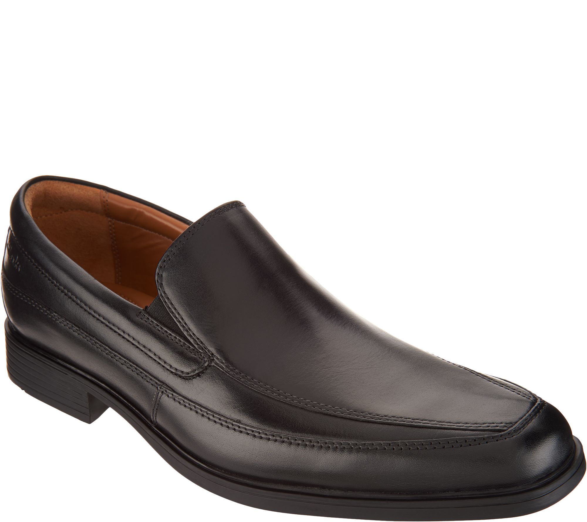Clarks Men's Leather Loafers - Tilden Free - QVC.com