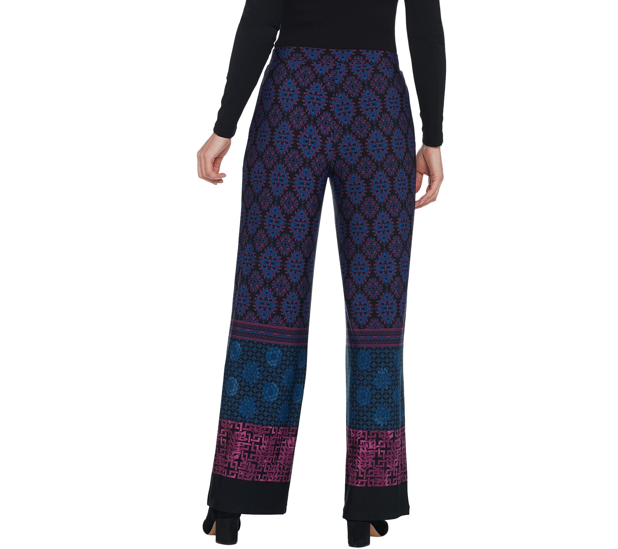 susan graver wide leg pants