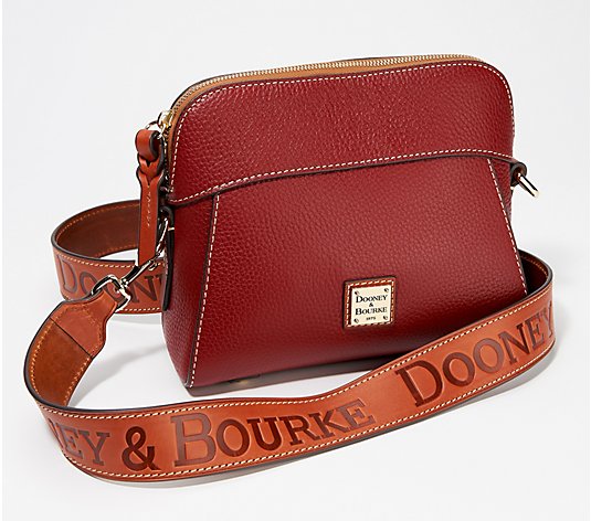 Dooney & Bourke Pebble Leather Cameron Crossbody with Logo Strap 