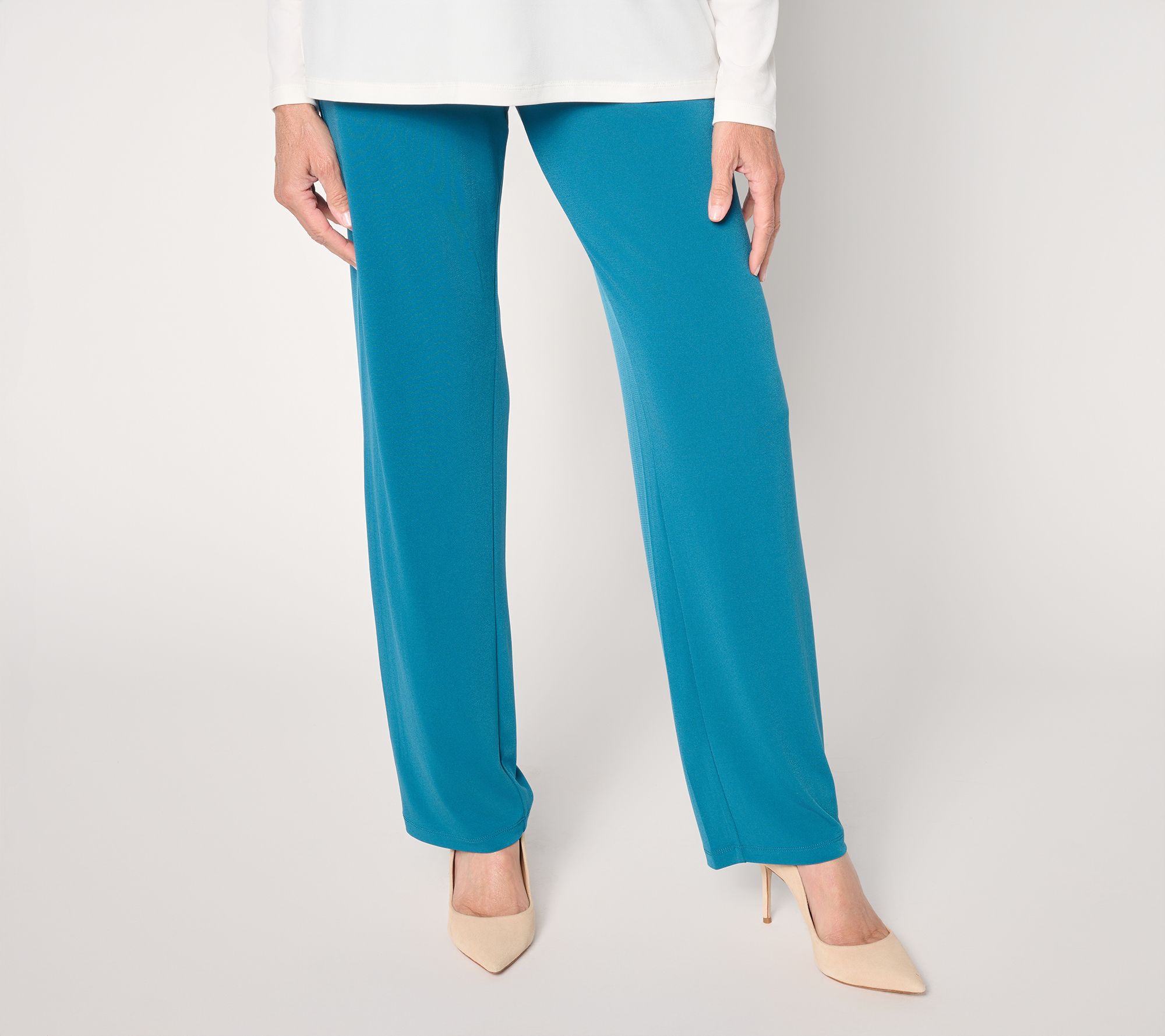 Susan Graver Regular Liquid Knit Pull-On Pants