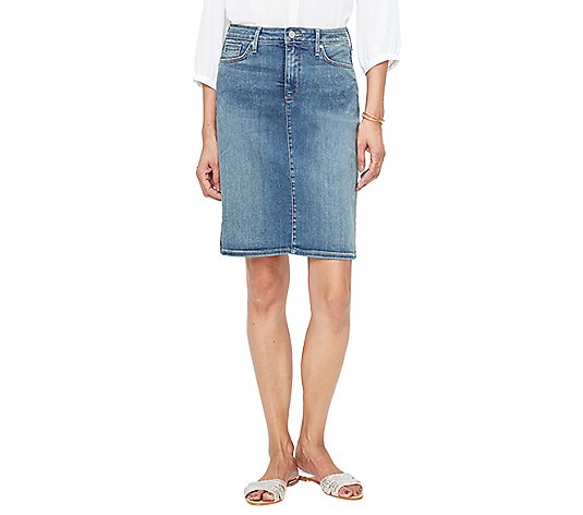 NYDJ Five-Pocket Denim Skirt