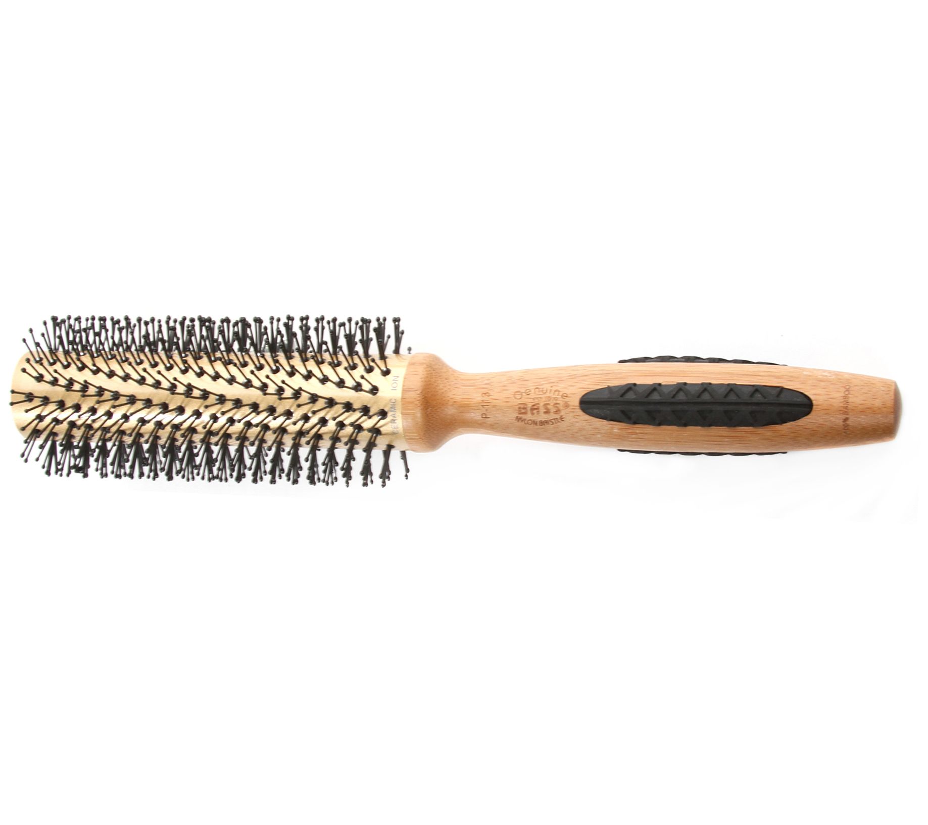 Bass Brushes P113 Straighten & Curl Medium Round Hair Brush - Qvc.com