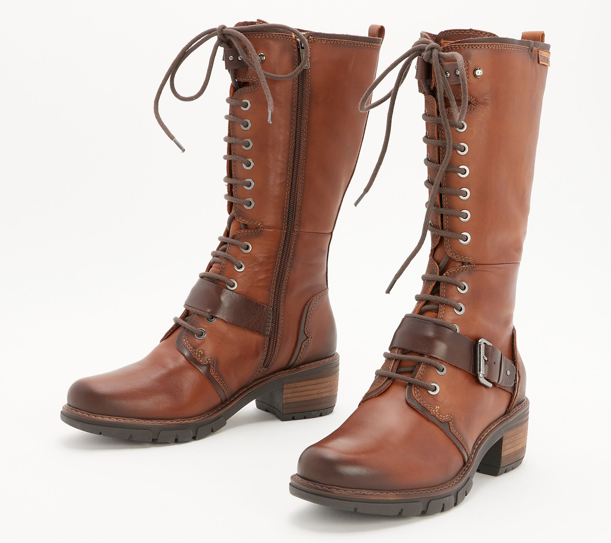 Vegen vuilnis Moet Pikolinos Leather Lace-Up Mid Boots - Zarauz - QVC.com