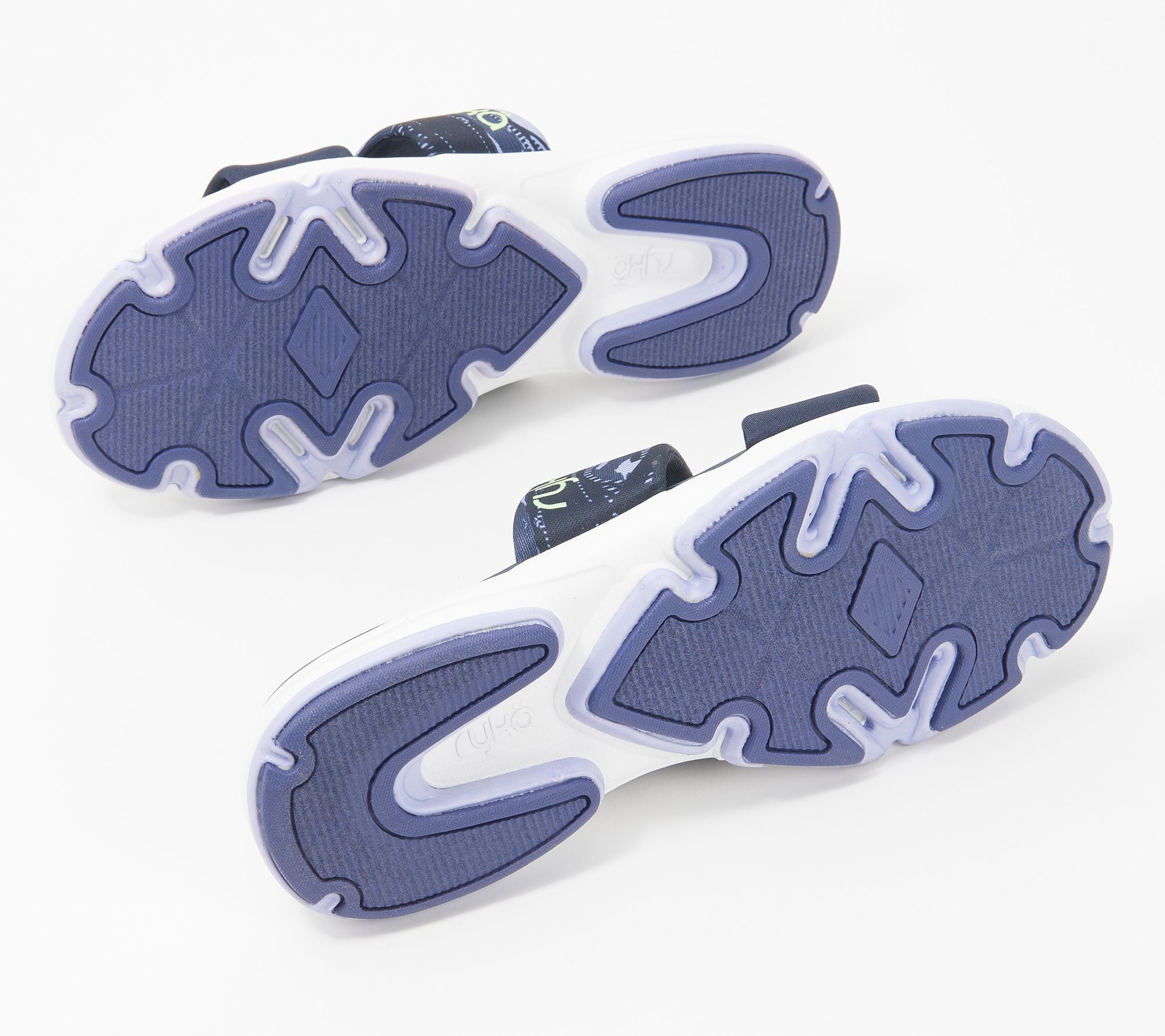 Ryka Dual-Density Double Band Slide Sandals Diva - QVC.com