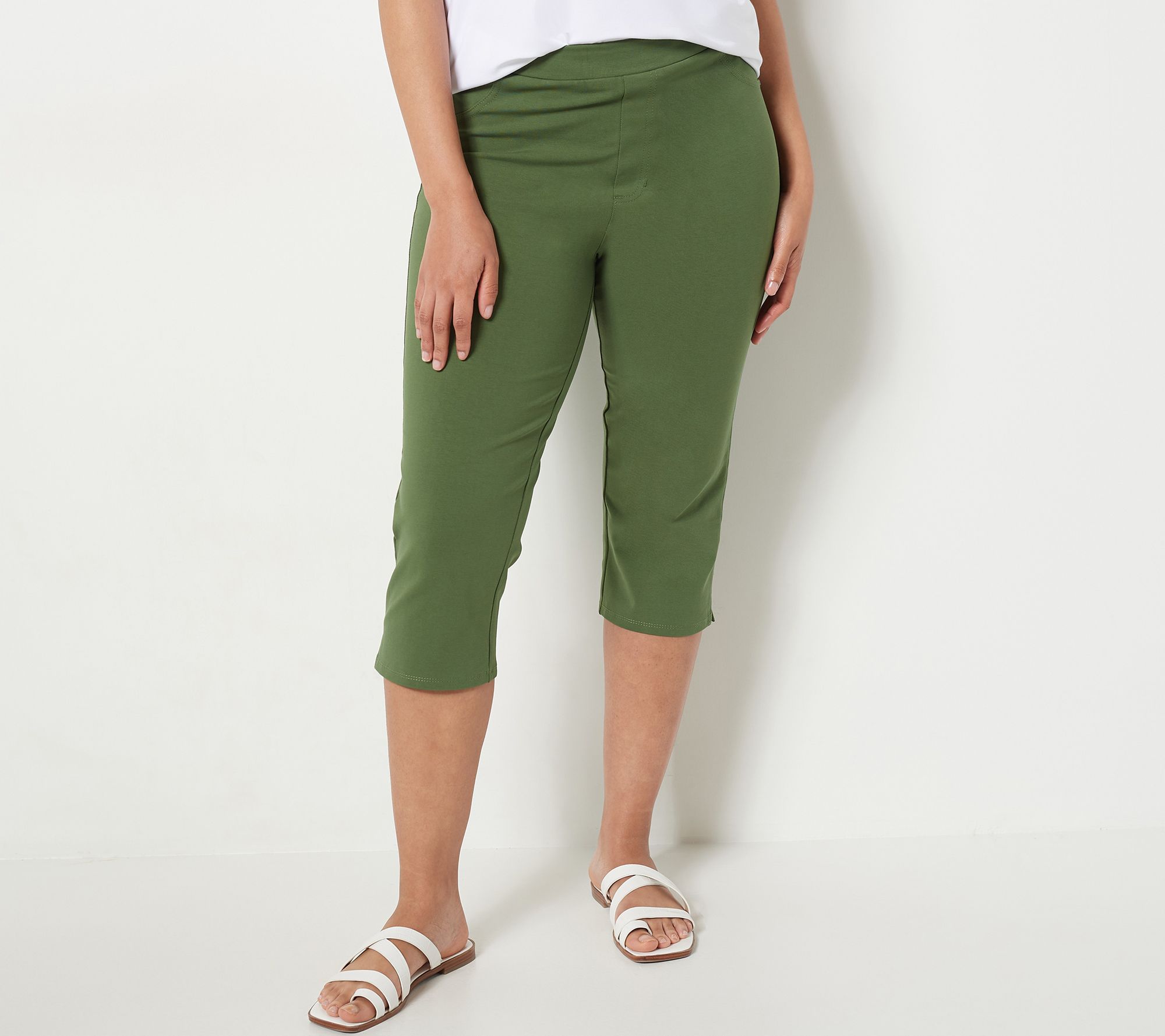 Susan Graver Weekend Essentials Pet. Premium Stretch Pedal Pushers