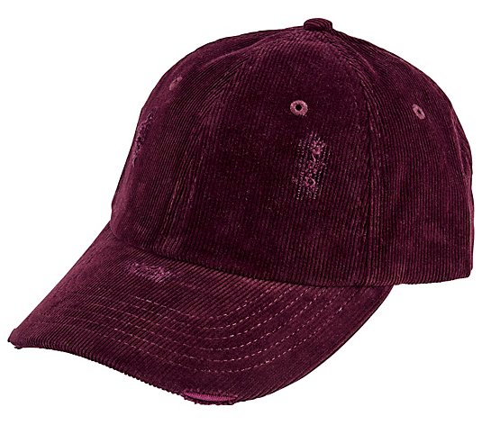 San Diego Hat Co. Distressed Cord Ball Cap