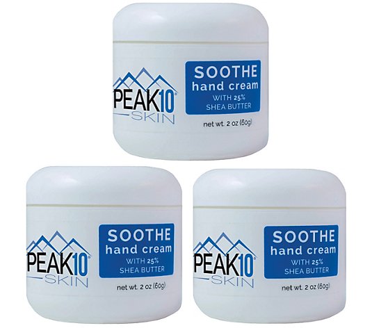 PEAK 10 SKIN SOOTHE Hand Cream With Shea ButterTrio