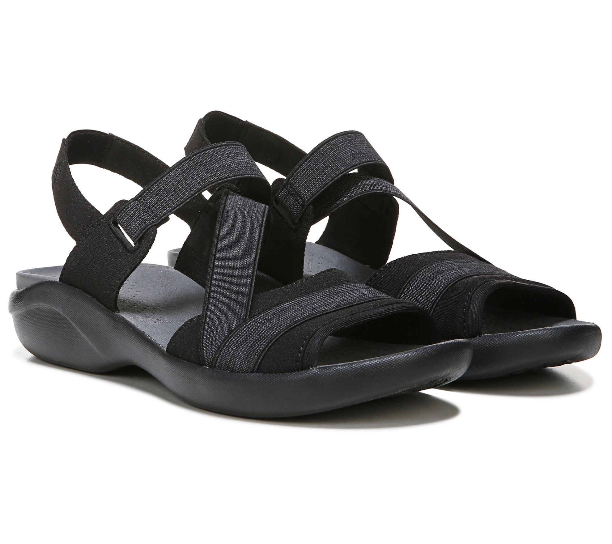 Bzees Slip-On Strappy Sandals - Chance - QVC.com