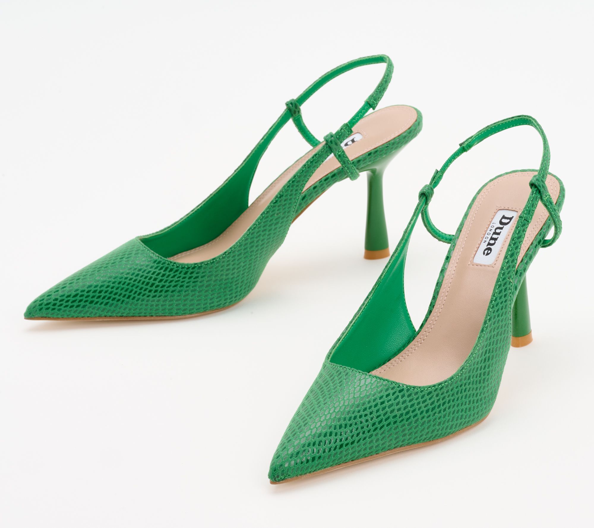 Dune London Leather Slingback Pumps - Cabana