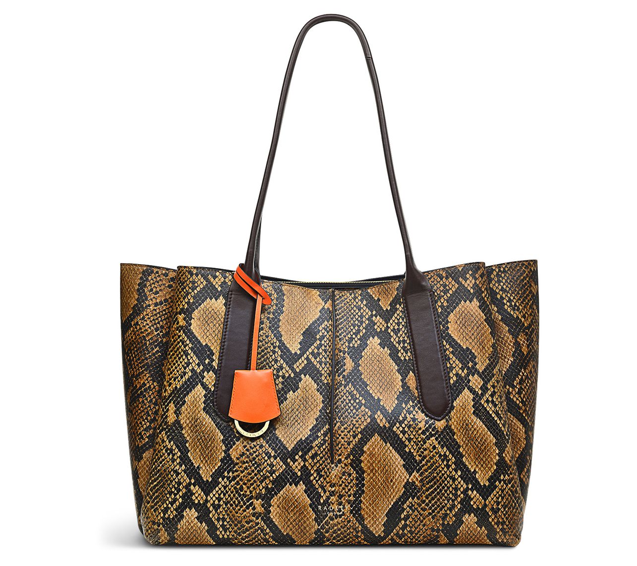 RADLEY London Hillgate Place Faux Snake - LargeOpen Top Tote - QVC.com