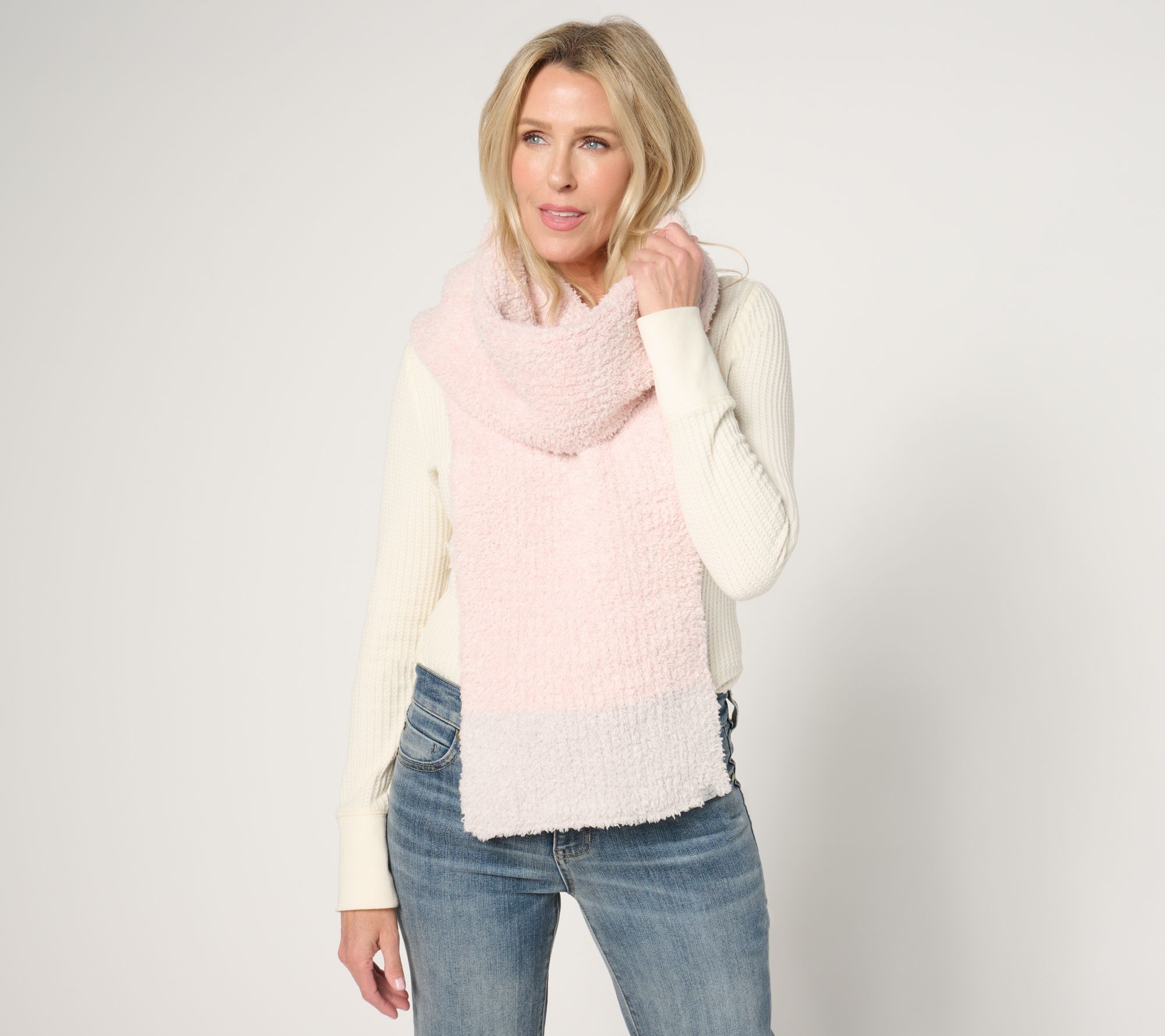 Barefoot Dreams CozyChic Heathered Tipped Scarf
