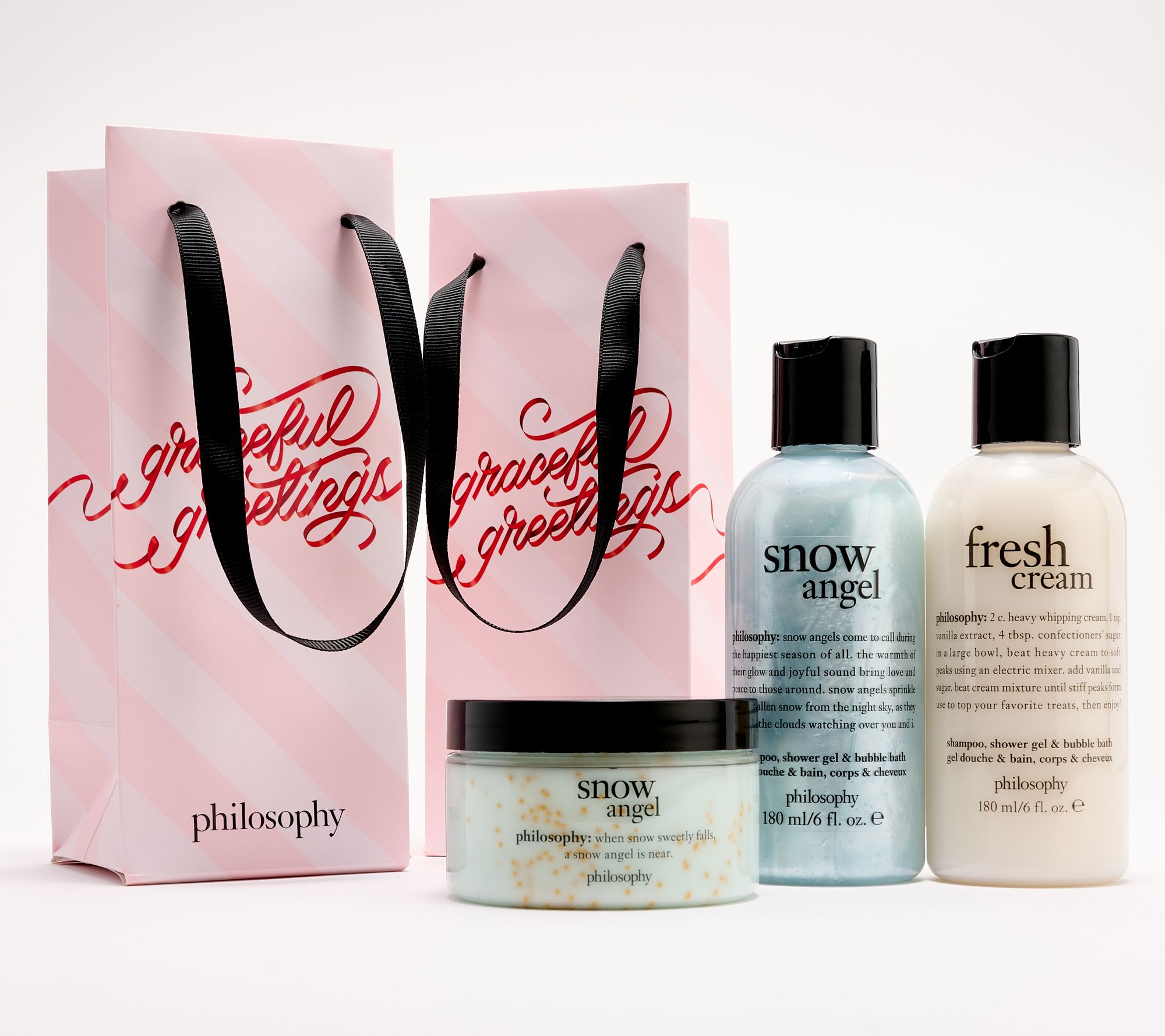 philosophy sweet treats holiday shower gel & cloud cream trio
