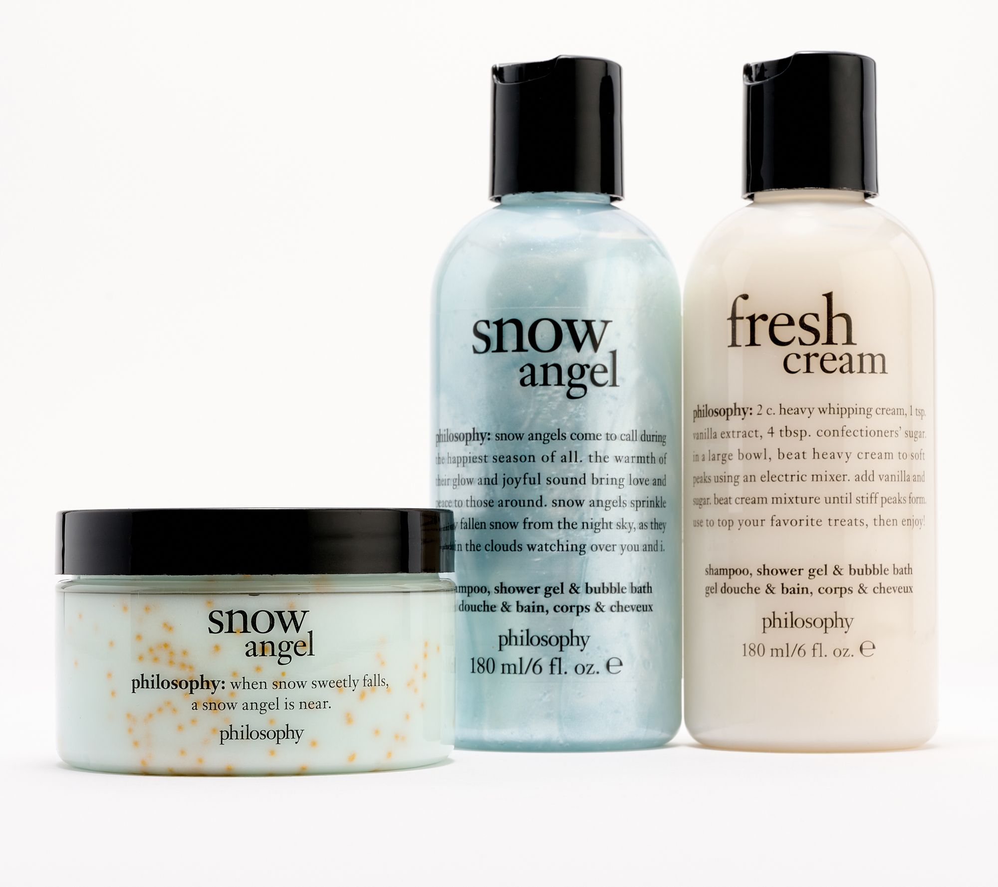 philosophy sweet treats holiday shower gel & cloud cream trio