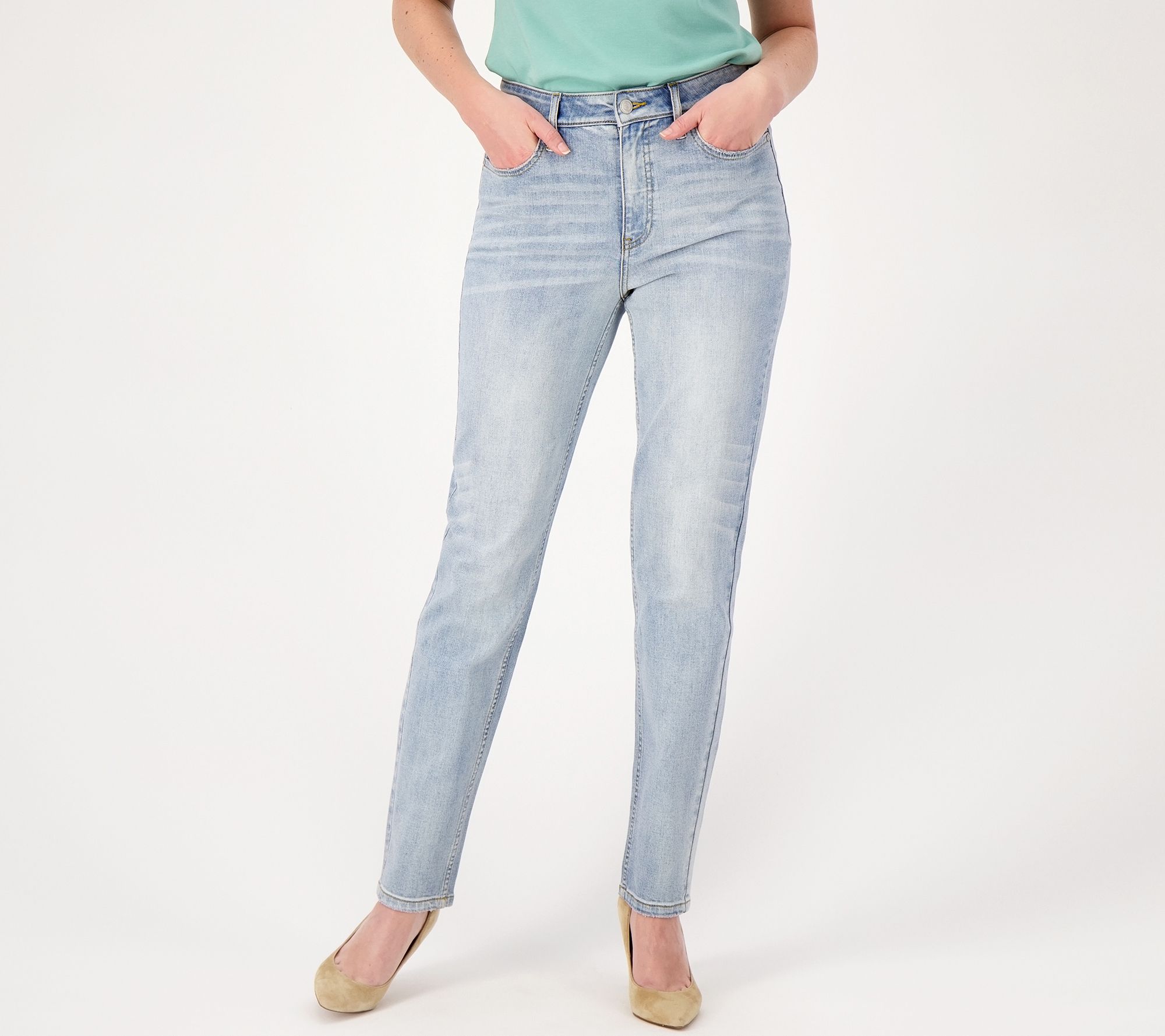 "As Is" Candace Cameron Bure Regular Pacific Denim Full- Length Jean