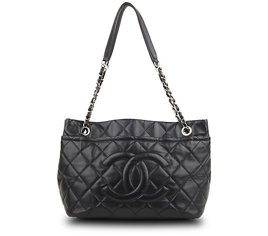 Pre-Owned Chanel Timeless CC Tote Bag Caviar Black 
