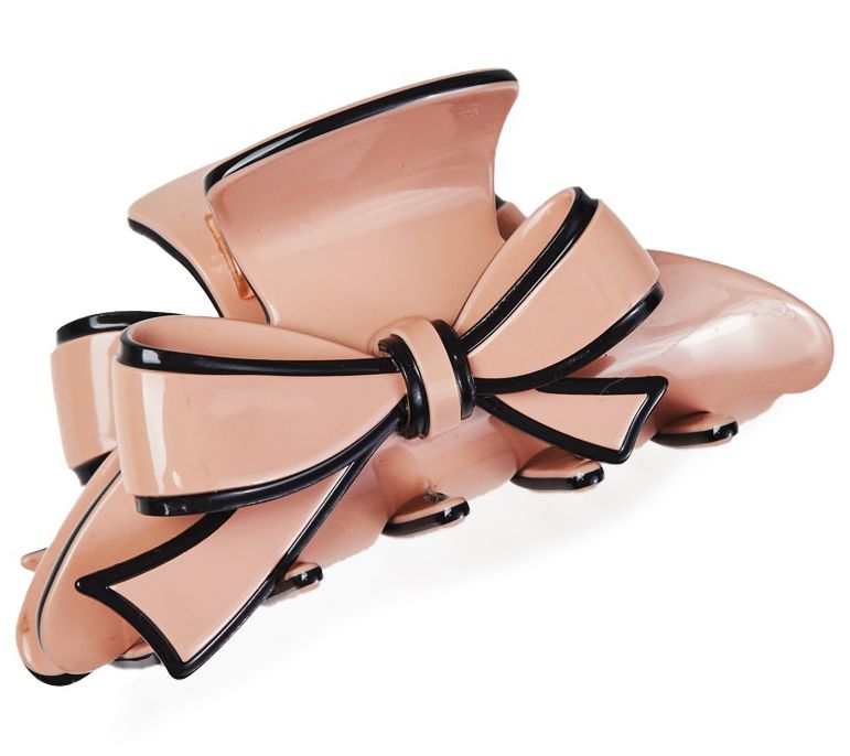 Violet and Brooks Two-Tone Bow Acetate Hair ClaClip