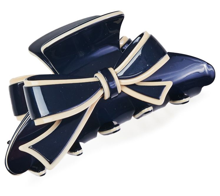 Violet and Brooks Two-Tone Bow Acetate Hair ClaClip