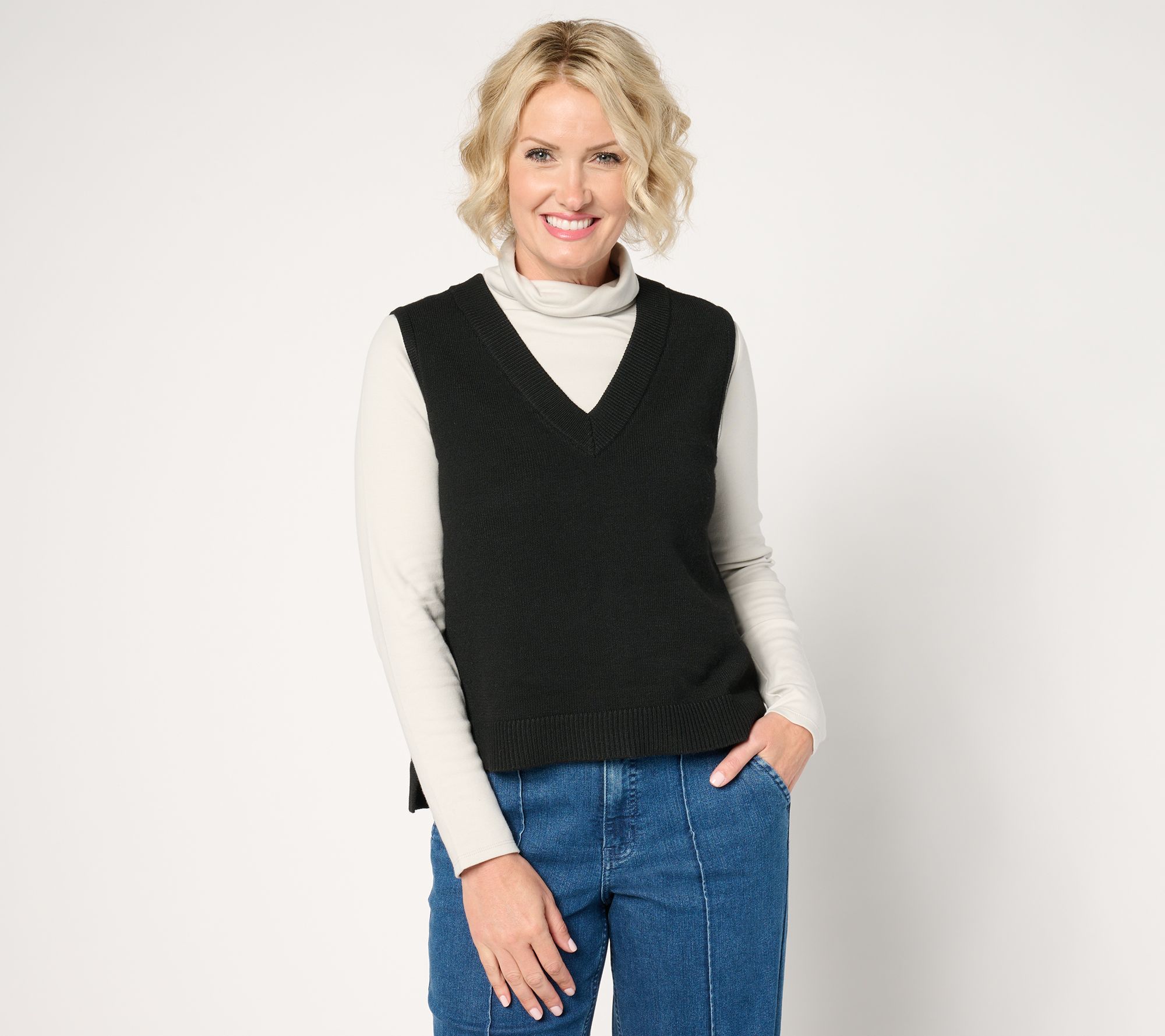 Me by Jennie Garth Fenway Sweater Vest