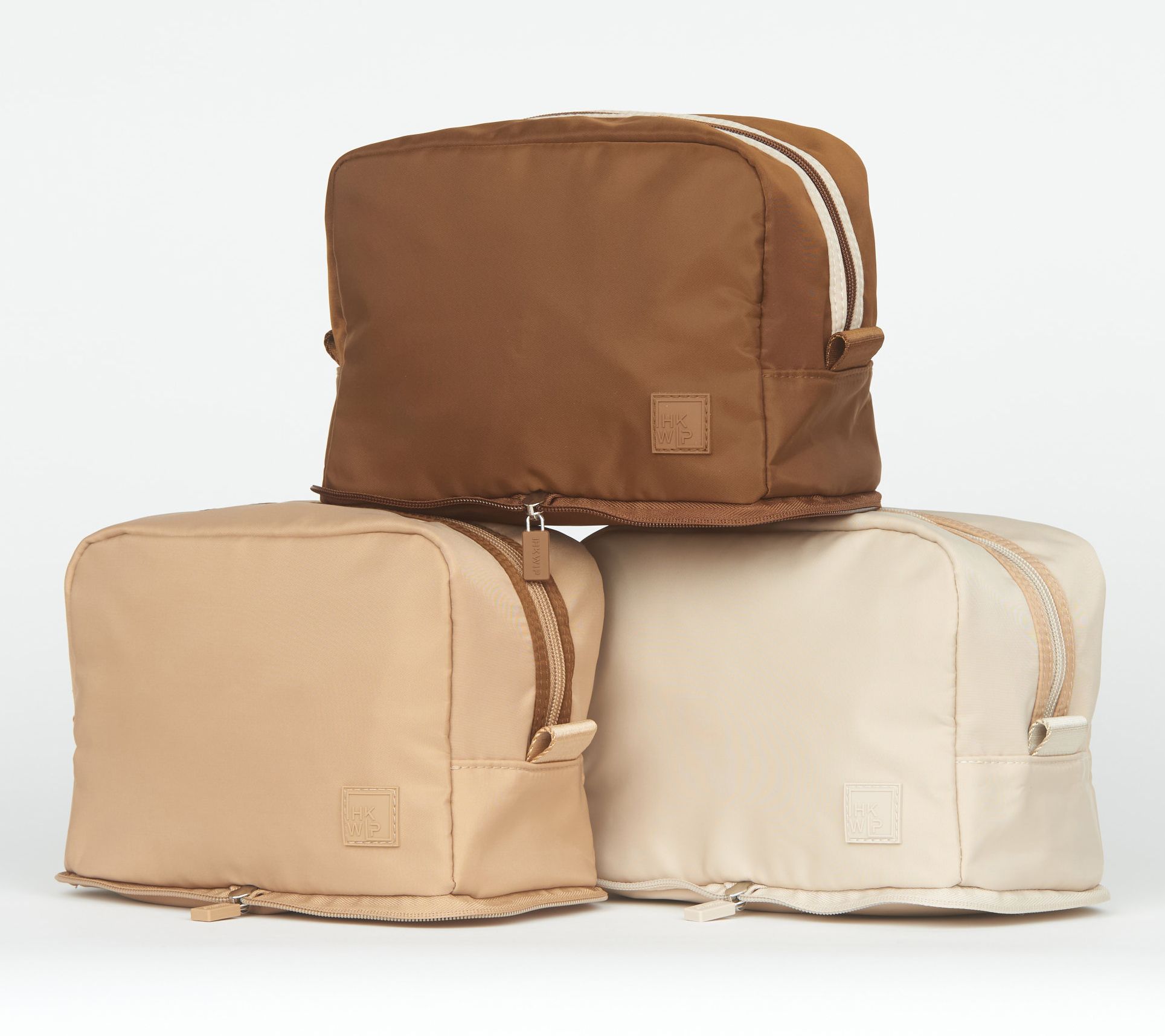 IHKWIP Set of 3 XL Packable Cosmetic Cases