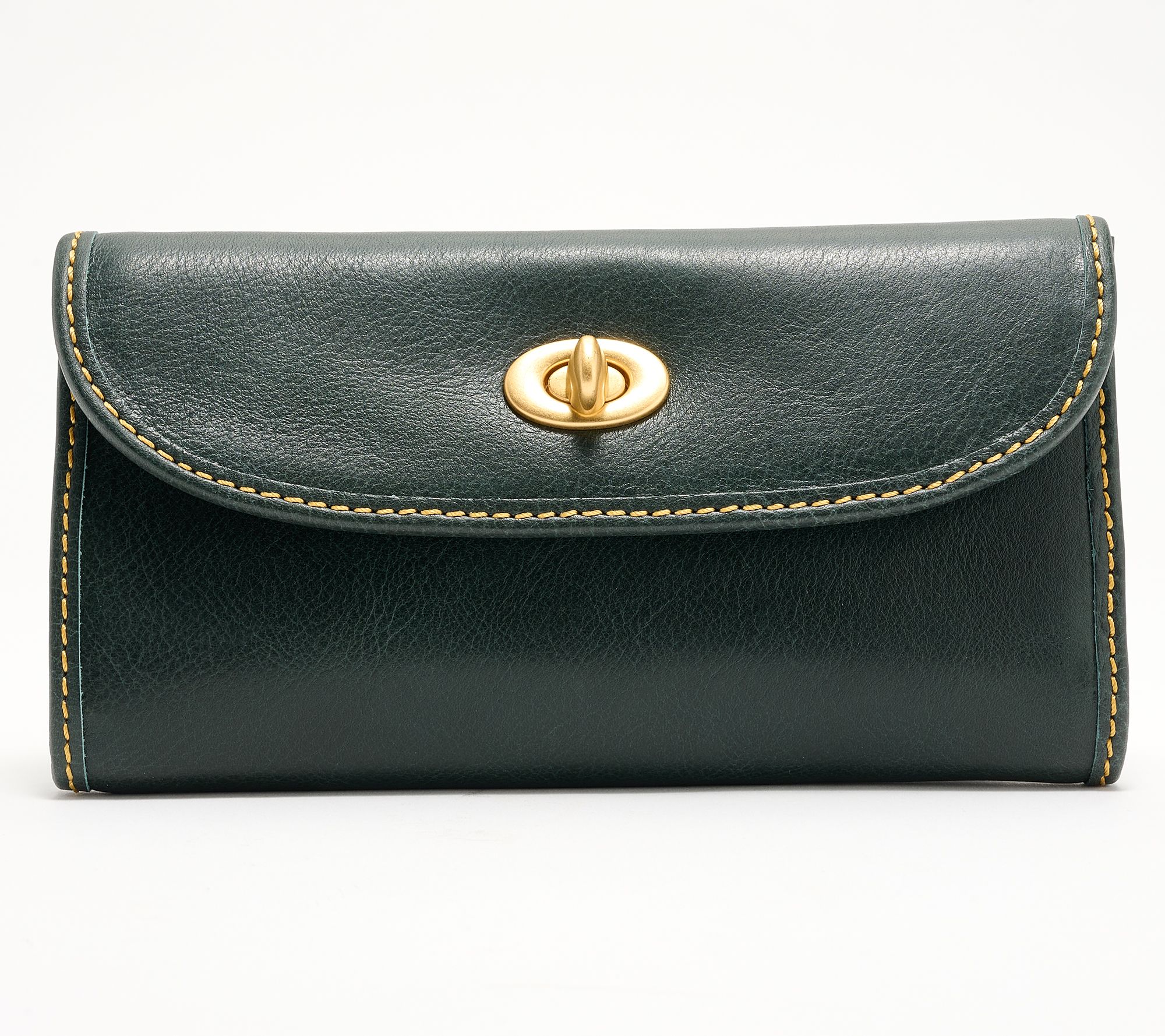 Dooney & Bourke Florentine Leather Continental Turnlock Wallet