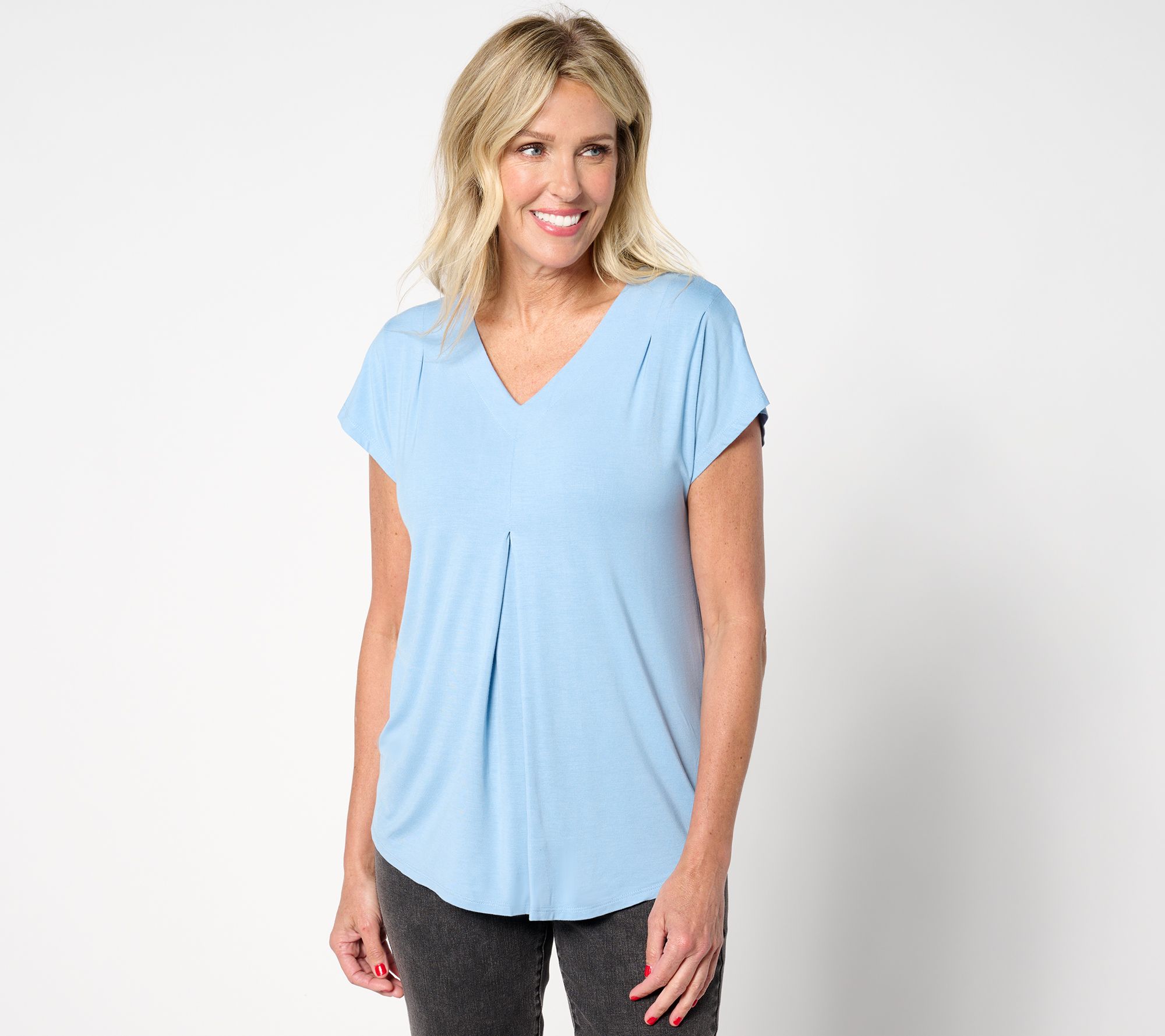 "As Is" Belle by Kim Gravel Rayon Spandex Solid Top