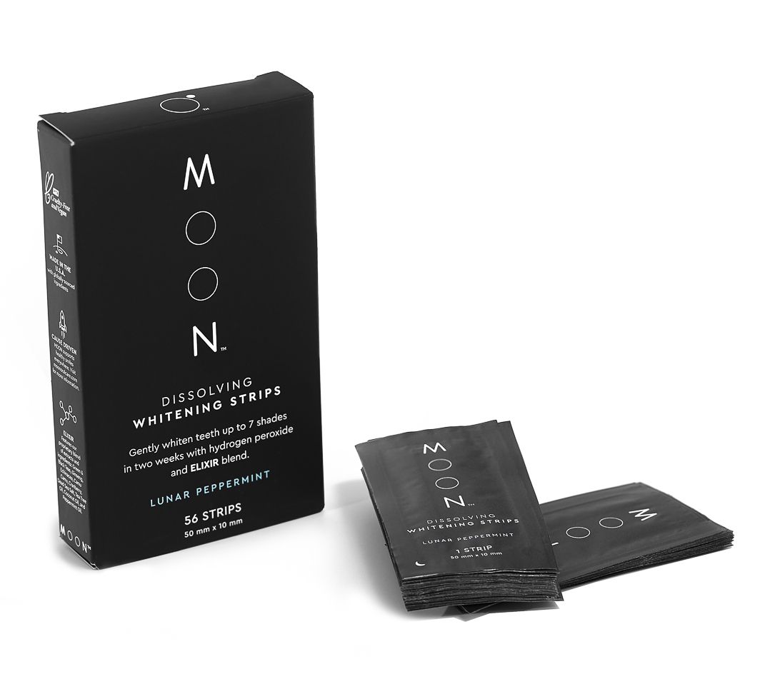 MOON Dissolving Teeth Whitening Strips 56-pack - QVC.com