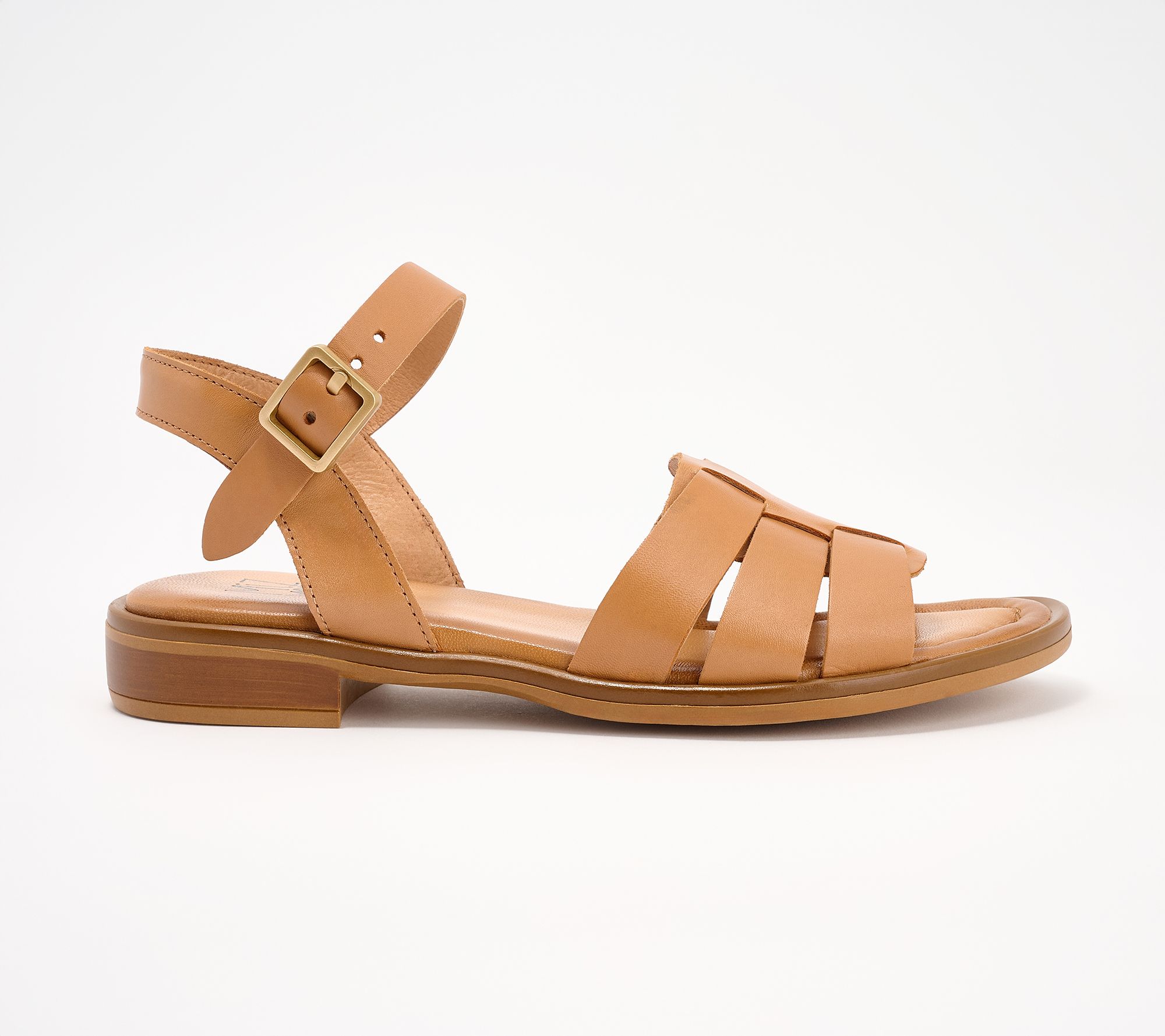 Miz Mooz Leather Fisherman Ankle Strap Sandals - Sabby - QVC.com