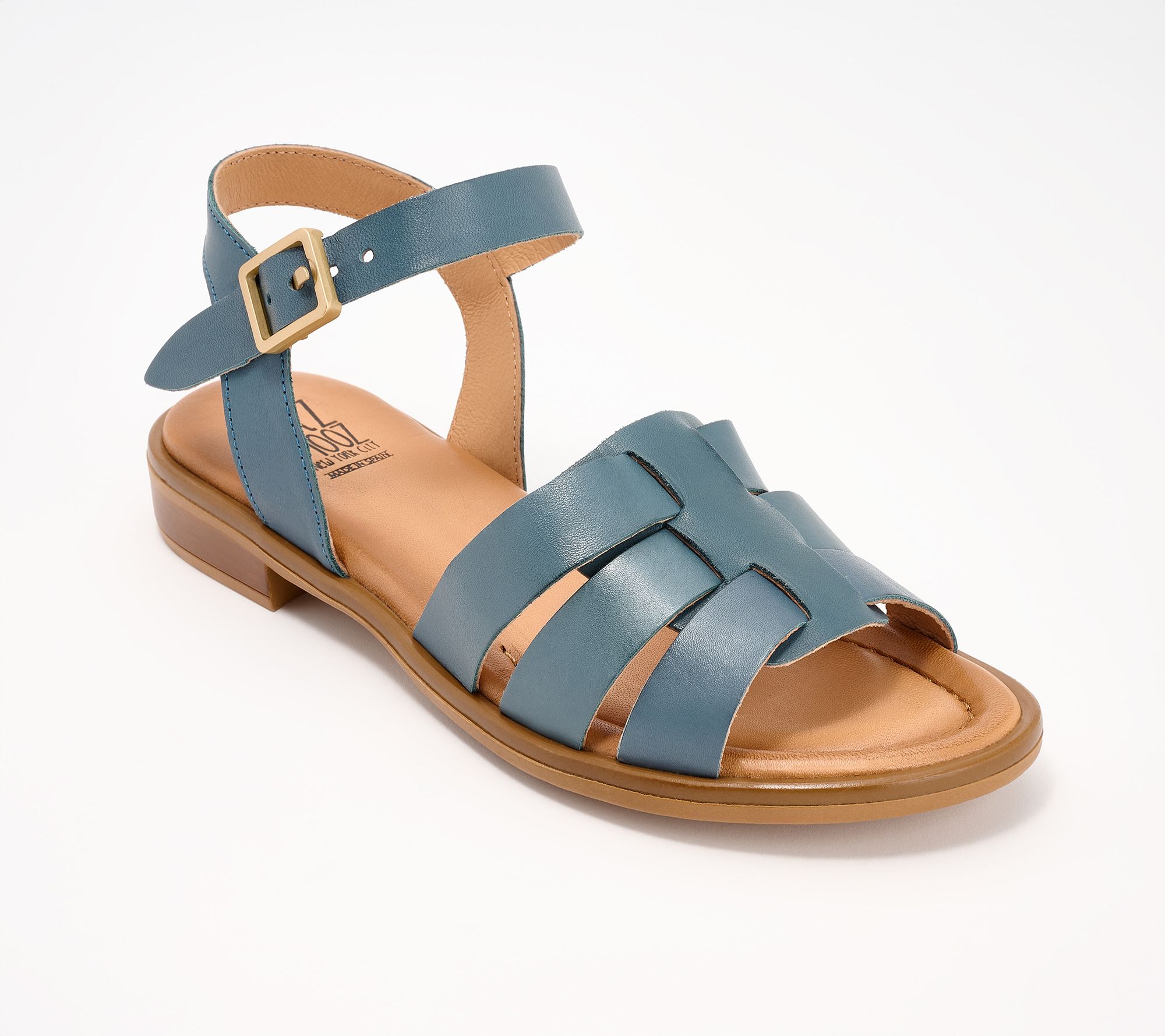 Miz Mooz Leather Fisherman Ankle Strap Sandals - Sabby