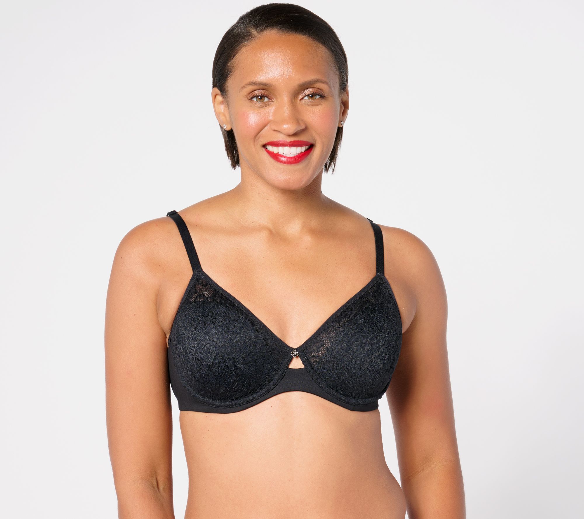 "As Is" Breezies Lace Elegance Unlined Underwire Bra